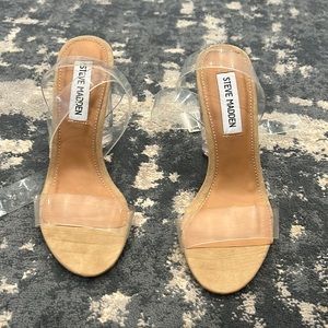 Steve Madden clear heels